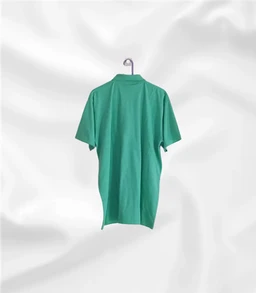 Rigga 2150 Soft mulmul cotton tshirt with pocket / collar neck - 48, Green