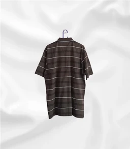 Milano 3750 Pure cotton collar tshirt / with pocket - 48, Dark brown