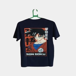 Soni Brothers 1750 ANIME BACK PRINTED TSHIRTS / NARUTO GOKU BACK PRINTED TSHIRT - 38 - S, Black