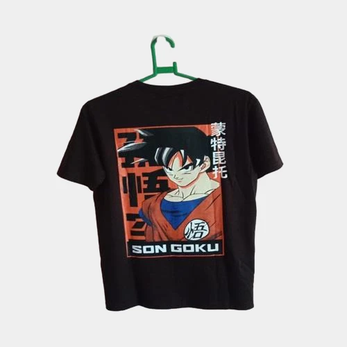 Soni Brothers 1750 ANIME BACK PRINTED TSHIRTS / NARUTO GOKU BACK PRINTED TSHIRT - 38 - S, Dark Blue