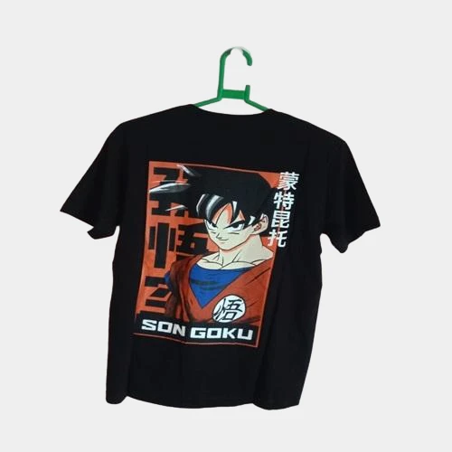 Soni Brothers 1750 ANIME BACK PRINTED TSHIRTS / NARUTO GOKU BACK PRINTED TSHIRT - 38 - S, Dark Brown