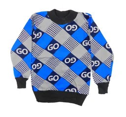 KIDS WINTER WEAR SWEATER MIX COLOR PRINTED SOFT AND COMFORTABLE ROUND NECK AND FULL SLEEVESS SIZE 14 16 18 - 14,16,18, SET OF 6 PIECES