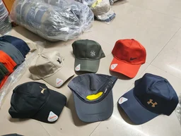 MENS MIX COLOR EMBROIDERY DESIGN PARASHUTE MATERIAL CAP FITTING TYPE BUCKLE (BD CAP) - FREE, 12 PCS
