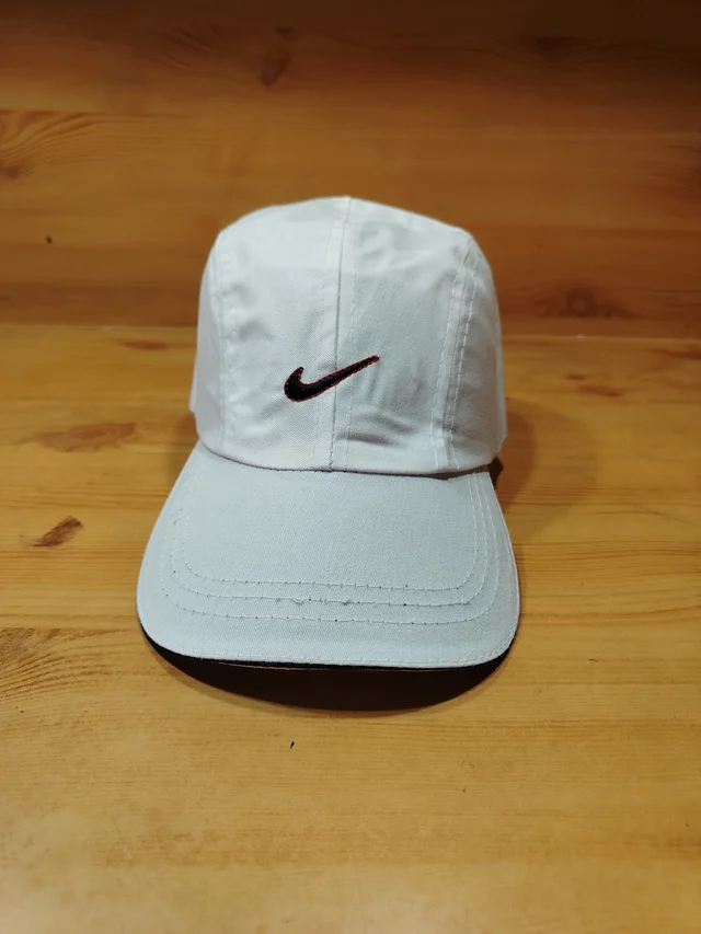 MEN'S COTTON EMBRODARY LOGO CAP COLOR WHITE COLOR CAP FITTING VELCRO - FREE SIZE, 12