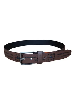 MEN'S CHINA IMPORTED PU LEATHER MIX COLOR PIN HOLE BUCKLE BELT SIZE-(45 INCH LENGTH,40MM WIDTH) - SIZE-(45 INCH LENGTH,40MM WIDTH), 6