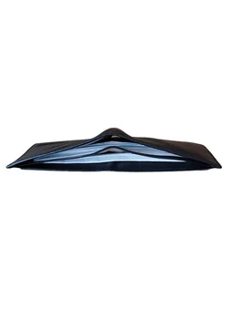 MENS GENUINE LEATHER BRANDED WALLET IN BLACK AND BROWN COLOR - FREE, 6