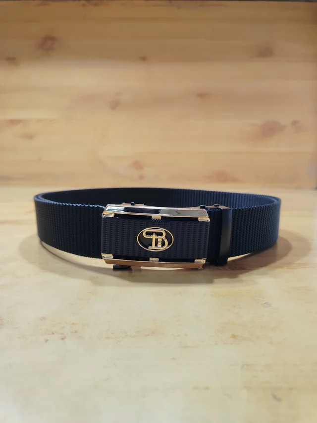 MEN'S CHINA IMPORTED NYLON MULTI COLOR MIX DESIGN AUTO BUCKLE BELT PATTI OVER SIZE WIDTH 40MM - FREE SIZE, 12