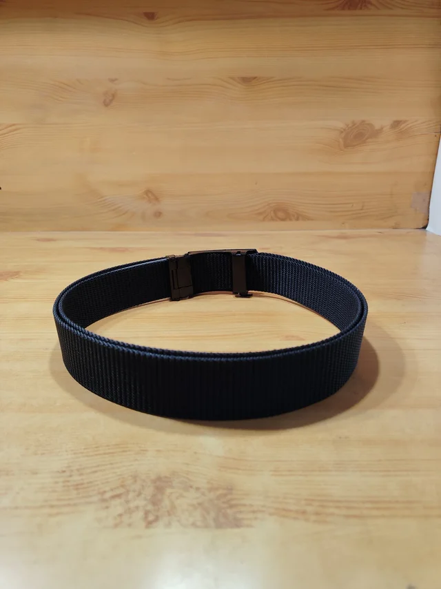 MEN'S CHINA IMPORTED NYLON MULTI COLOR MIX DESIGN AUTO BUCKLE BELT PATTI OVER SIZE WIDTH 40MM - FREE SIZE, 12