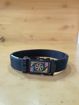 KIDS INDIAN NYLON MULTI COLOR MIX DESIGN ARMY BUCKLE BELT SIZE-36 INC LENGTH 30MM WIDTH - FREE SIZE, 12