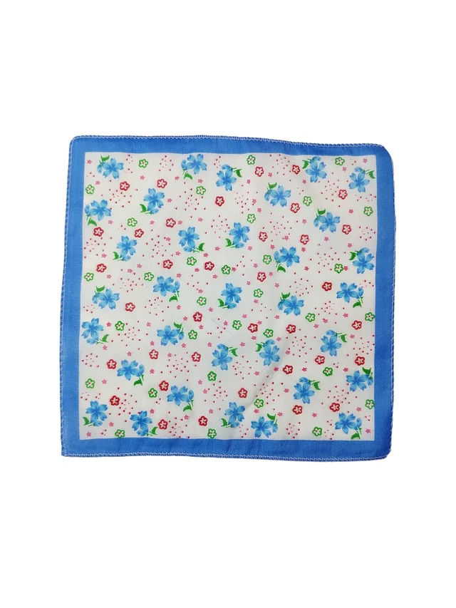 COTTON HANKIES MIX COLOR MIX PRINTED FOR GIRLS,LADIES,KIDS SET OF 12 PCS - 27*27, 12
