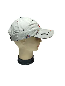 MEN'S EMBROIDERED DESIGN COTTON CAPS FITTING -VELCRO - FREE, 6