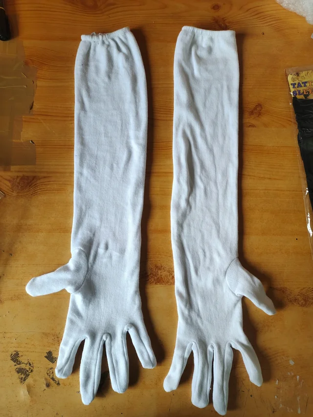 GIRL AND LADIES SOFT AND COMFORT WHITE COLOR FULL ARM SLEEVES - FREE, 12