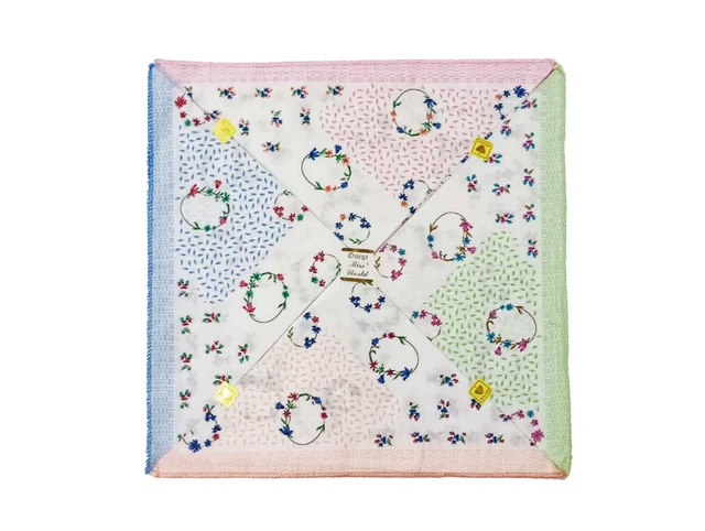 Handkerchiefs 11 In X 11 In Size In Assorted Colors - 11*11 cm, 12
