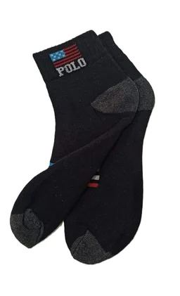 Men Mix Branded Cotton  Socks, Mix Color Pack Set Of 12 Pairs - 12