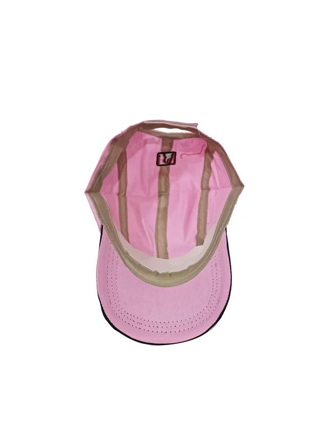 Mens Cotton Embrodary Logo Cap Color - Pink Color Cap Fitting � Velcro - 12