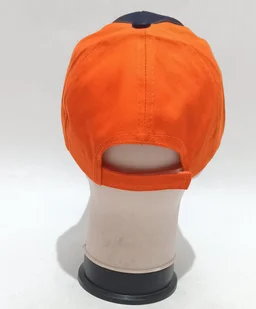 Mens India Embrodary Logo Orange Color Cap Fitting - Velcro Best Quality Premium Cap Material - Cotton - 6