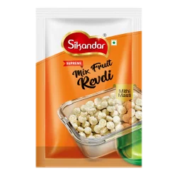 Sikandar Mix Fruit Revdi 9 Fruit Flavours Sesame Til Sweet 200g - Foil Pack