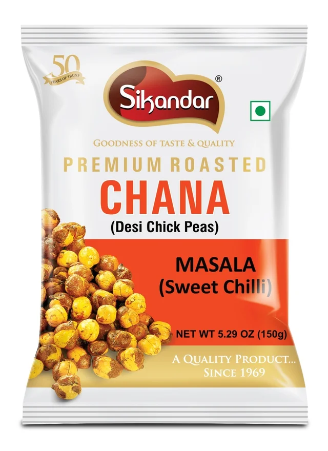 Sikandar Roasted Masala Chana Sweet Chilli Chatpata 150g - Foil