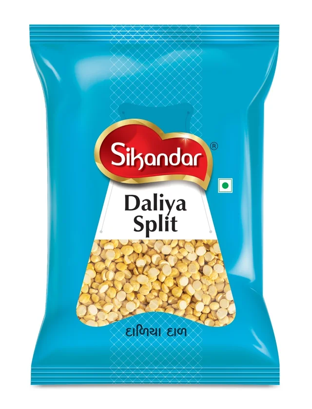 Sikandar Roasted Daliya Split Chana Dal Bengal Gram 200g - Foil