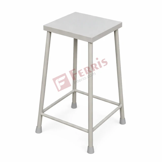 Ferris Patient Stool Revolving ( FHF-030C) - 12" (L) × 12" (W) × 20" (H), Epoxy Powder Coated Finish, Single User (1 Person), Visitor Stool