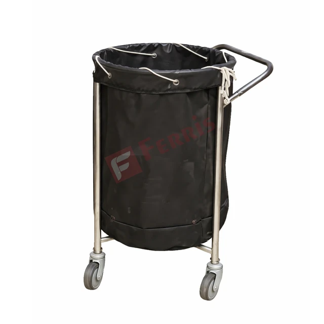 Ferris Soiled Linen Trolley (Canvas Bag) FHF-033 - Stainless Steel Frame, Not Applicable (Linen Handling Equipment), Soiled Linen Trolley (Canvas Bag)
