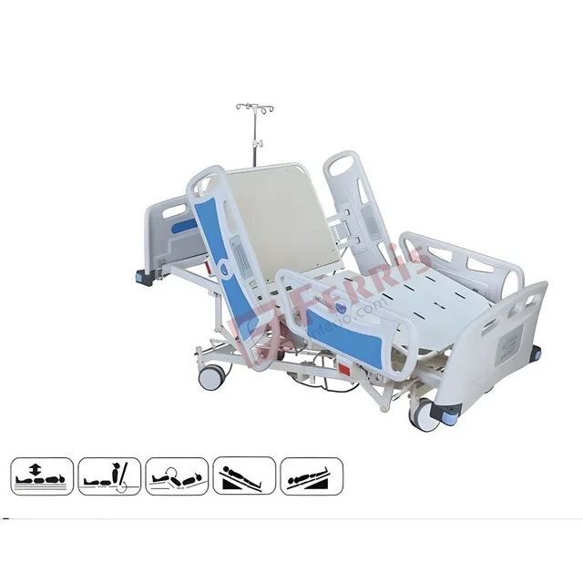 Ferris ICU BED ELECTRIC SUPREME | CARDIAC CHAIR & CPR FEATURE | CRCA STEEL FRAME (FHF001) - ELECTRIC SUPREME