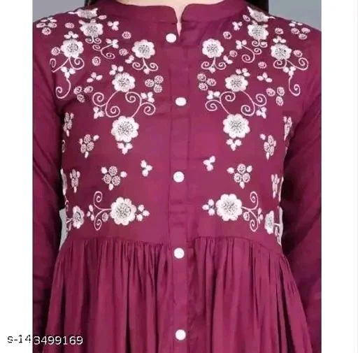Myra Pretty Kurtis - Red Oxide, S