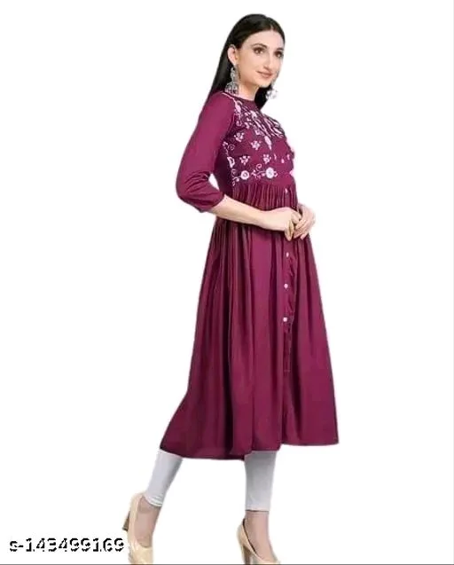 Myra Pretty Kurtis - Red Oxide, XXL