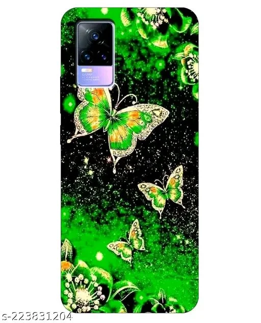 Vivo Y73 Printed Mobile Black Cover - Free