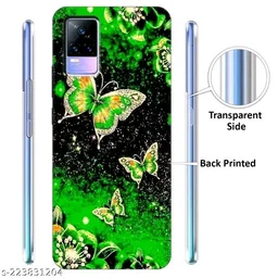 Vivo Y73 Printed Mobile Black Cover - Free