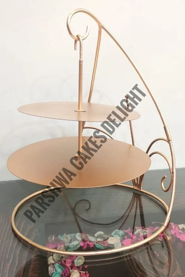DOUBLE TIER CHANDELIER - GOLD