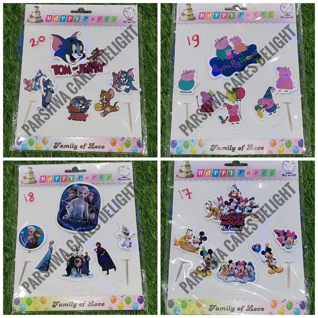 THEME TOPPERS - 20 PCS