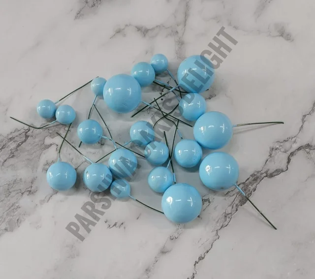 IMPORTED FAUX BALLS - BLUE, 2Cm - 2.5Cm - 3Cm - 4Cm