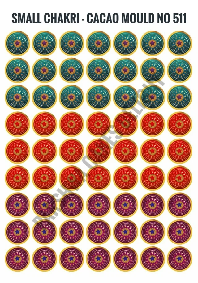 STICKER - SMALL CHAKRI, 126 STICKERS