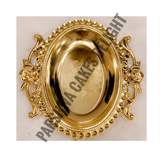 Plastic Trays For Gifting - Gold, 10 Pcs Pack, Delight 3