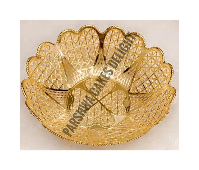 Plastic Trays For Gifting - 10 Pcs Pack, Gold, Delight 5