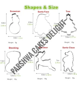 Christmas Cookie Cutter - 6 Pcs Set