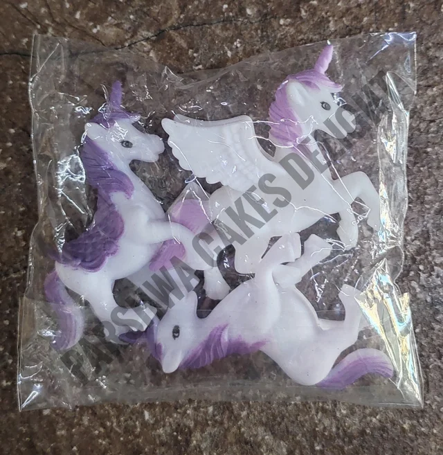 Unicorn Toy - Purple, 3 Pcs Set