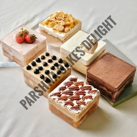 Dream Cake Tub With Lid - 12 Pcs Pack, Square