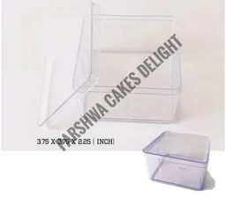 Dream Cake Tub With Lid - 12 Pcs Pack, Square