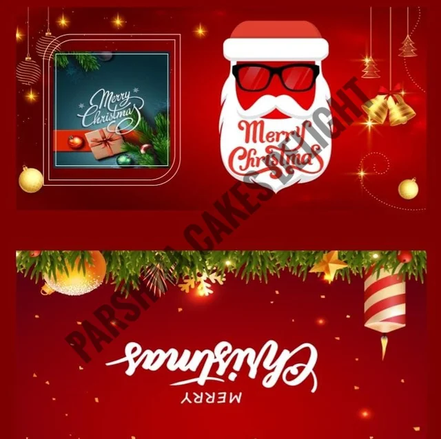 Christmas Chocolate Cavity Box - 10 Pcs Pack, Red, 8 Cavity