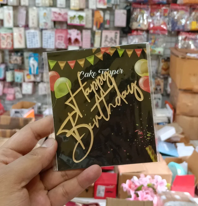 Acrylic Cut Out - 4 Inches, Happy Birthday Delight 13