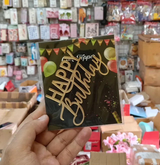 Acrylic Cut Out - 4 Inches, Happy Birthday Delight 14