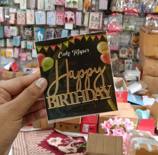 Acrylic Cut Out - 4 Inches, Happy Birthday Delight 15