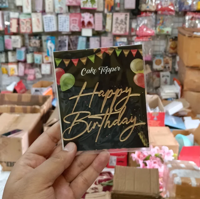 Acrylic Cut Out - 4 Inches, Happy Birthday Delight 18