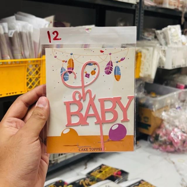 ACRYLIC TOPPER N - 4.5 INCHES, 12, One