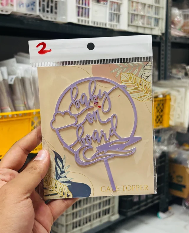 ACRYLIC TOPPER N - 4.5 INCH, 2