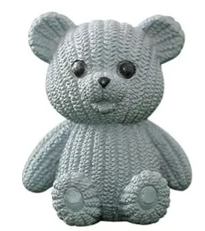 Miniature Teddy Bear - Gray, 1 Pc, MTR 136F