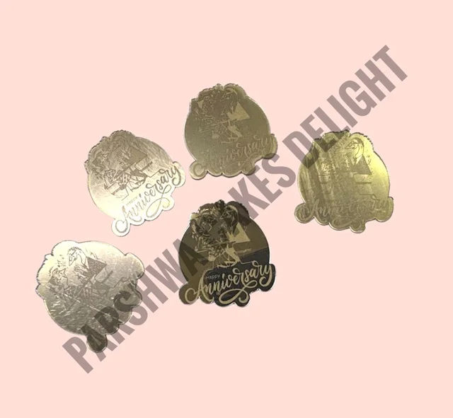 Acrylic Coin Topper - Delight 6, 5 Pcs Pack, 2 Inches