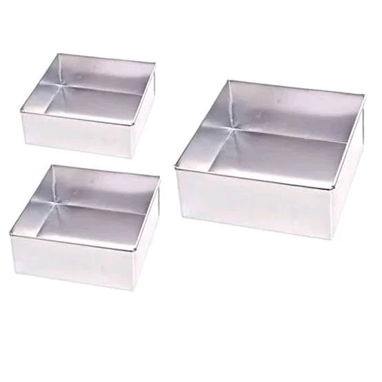 ALUMINUM SQUARE TIN - 7 INCH